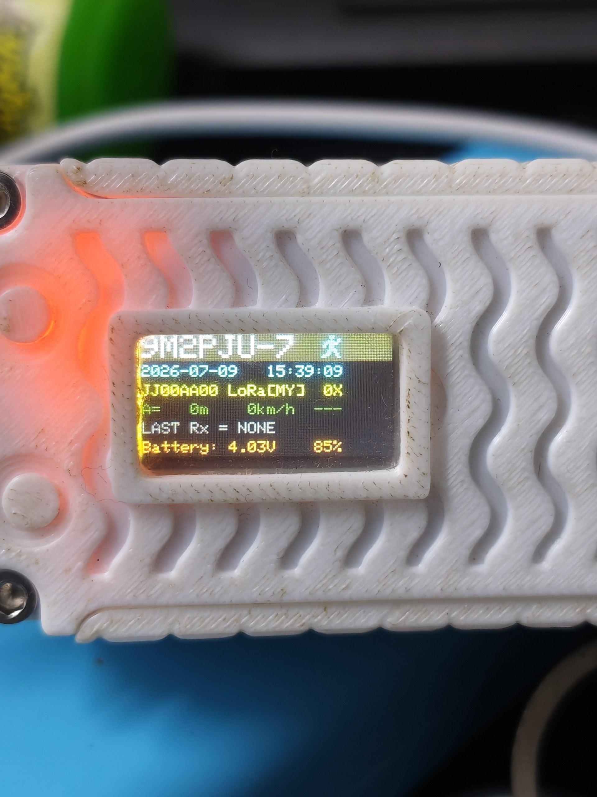 Heltec Wireless Tracker running 9M2PJU Mod LoRa APRS Tracker firmware